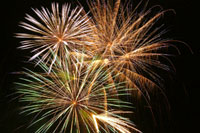 Fireworks represent special events for limousine service